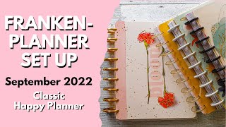 FRANKENPLANNER SET-UP FOR SEPTEMBER 2022 | CLASSIC HAPPY PLANNER