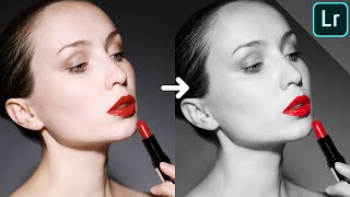 Black & white photo with a splash of color | LIGHTROOM TUTORIAL screenshot 5