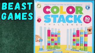 Color Stack Game - Beast Games #beastgames @MrBeast @MrBeast2 #game #gamenight #familygames screenshot 3