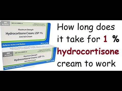 How long does it take for 1 hydrocortisone cream to work