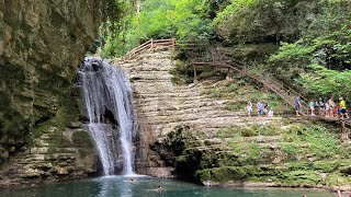 Шакуранское ущелье. Ольгинские водопады. Абхазия. Август 2022
