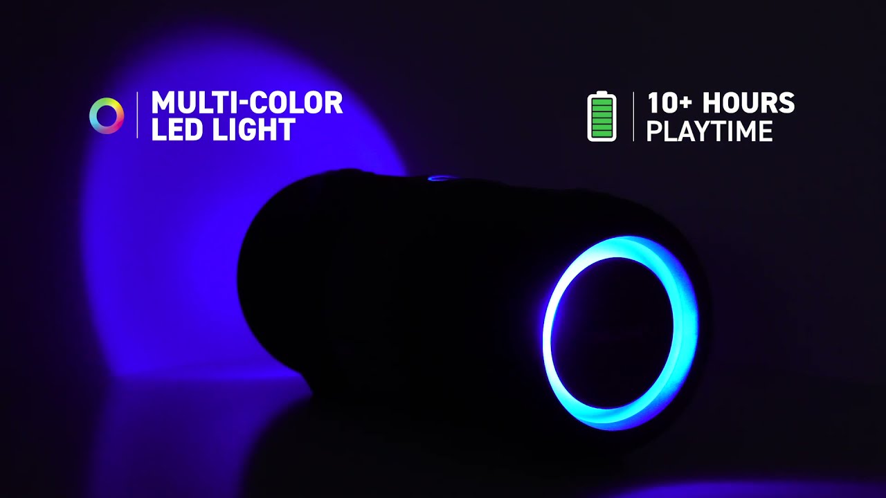 Dolphin LX60 HI-FI Party Speaker with Shoulder Strap and Lights