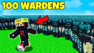 100 WARDENS VS ME IN MINECRAFT