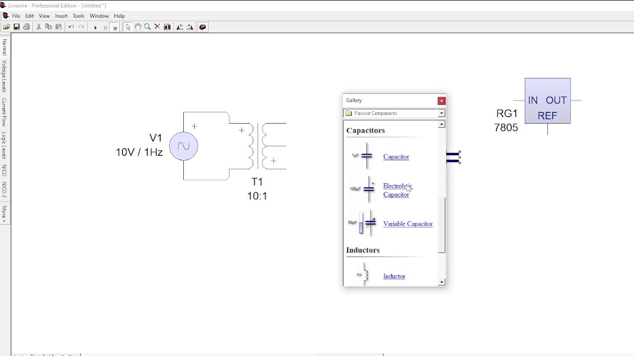 Introducción al simulador de circuitos electrónicos "LiveWire" - YouTube