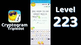 Cryptogram Tripledot Level 223 Answer | SolutionGuruji