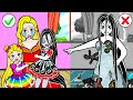 Paper Dolls Dress Up - Rapunzel vs Sadako Family Daughter Dress - Barbie Story & Crafts