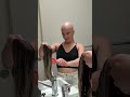 Synthetic wig washing chaos 🙃 #alopecia #wigs