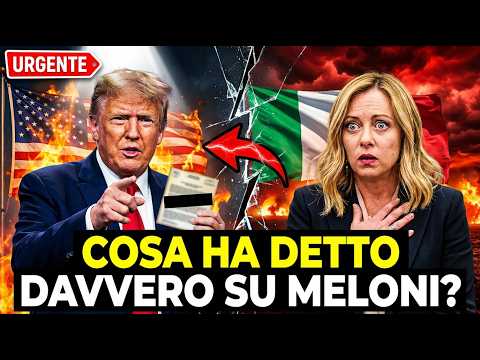 Video Trump scarica l'Italia e la NATO: cosa ha detto davvero su Meloni? Verità che non vi hanno mostrato
