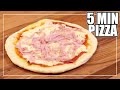 PIZZA SIN HORNO en 5 minutos , SIN LEVADURA | A la SARTÉN. DELICIA!!!