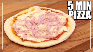 PIZZA SIN HORNO en 5 minutos , SIN LEVADURA | A la SARTÉN. DELICIA!!!