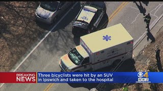 3 Bicyclists Hit By Car In Ipswich
