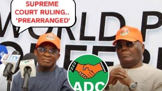 SUPREME COURT RULING ON ADC PREARRANGED' MEANT TO SET PARTY UP FOR DISTRIBUTION 
