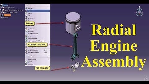 Radial Engine Assembly In Catia - Catia Tutorial
