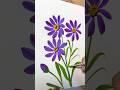 Easy daisy flower painting #easyflowerpainting #acrylicpainting #relaxing