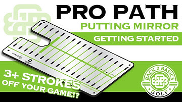 Pro Path Putting Alignment Mirror | Getting Started & Golf Training Aid - Back 2 Basics Golf