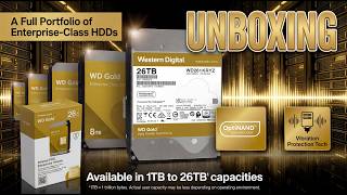 Распаковка жесткого диска Western Digital Gold Enterprise Class 26 ТБ WD261KRYZ