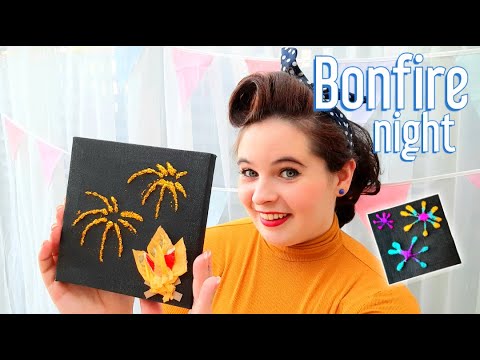 How to make a Firework Canvas in Art Club with Miss Burford
