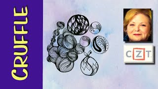 The 100 Day Project 2019 || 100 Days of Zentangle ® || Day 86 Cruffle