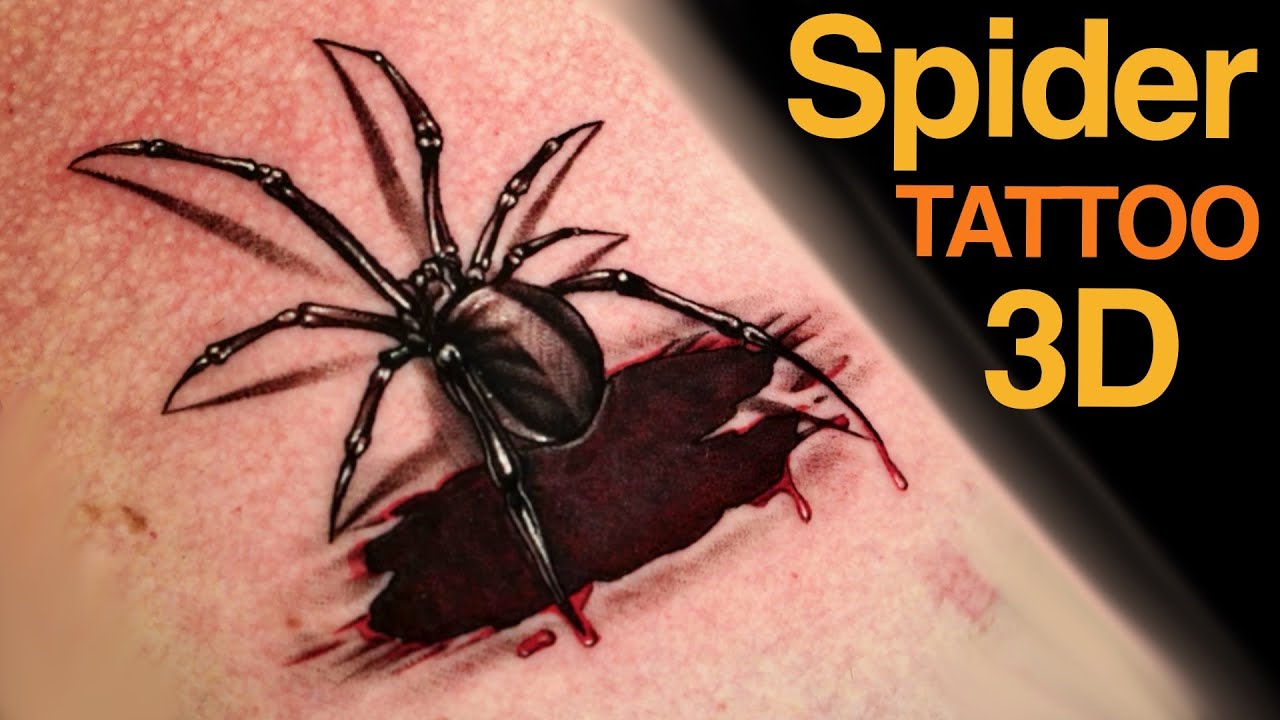 Black widow Spider tattoo 3d by SteveToth89 on DeviantArt