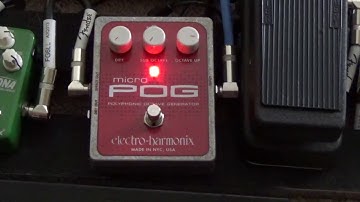 ELECTRO-HARMONIX MICRO POG  Polyphonic Octave Generator Guitar Effect Pedal Demo