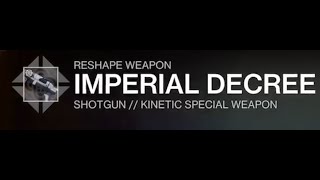 God Rolls For Imperial Decree Pvp Crafting Guide