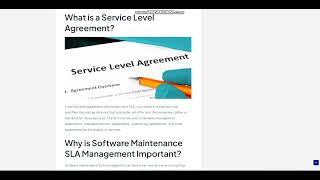 The Importance of Software maintenance SLA management