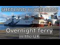 Riding the overnight ferry from Shetland to Aberdeen (UK)
