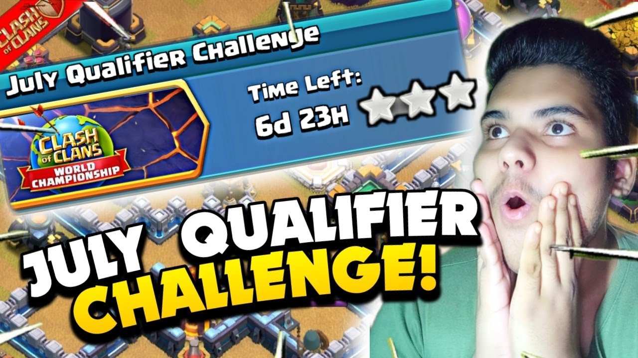 How To 3 Star Clash Worlds July Qualifier Challenge..... Clash Of Clans