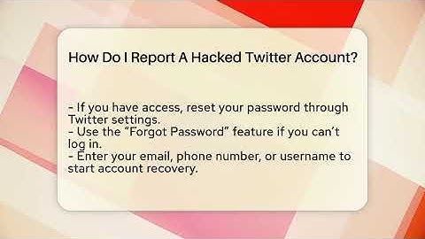 How Do I Report A Hacked Twitter Account? - Everyday-Networking