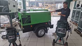 The Applied 105 CFM Diesel Portable Air Compressor - https://appliedpi.com/