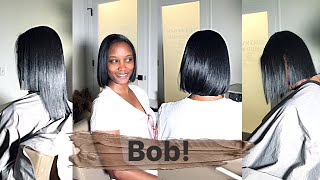 Blunt Bob Cuts Are PERFECT For FINE HAIR! | healthy hair journey