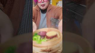 しゅうまいと蒸し野菜食べた #asmr #mukbang #shorts
