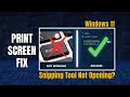 FIX: Print Screen Not Working in Windows 11 (Opens Snipping Tool? Solved!)