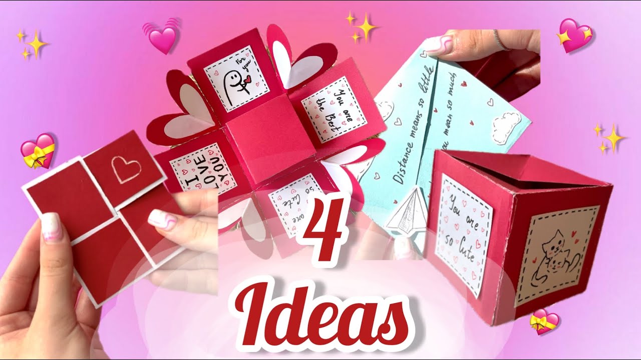 4 IDEAS | DIY CUTE GIFT | 4 handmade birthday gift ideas