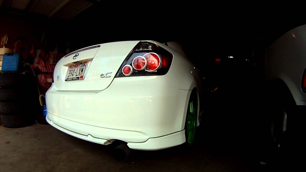 2008 Scion tC Exhaust raspy YouTube