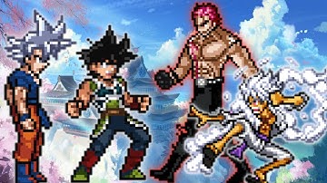 Bardock UI OP(New) & Goku TP OP VS Katakuri V4 OP Buff & TC Luffy OP in Jump Force Mugen