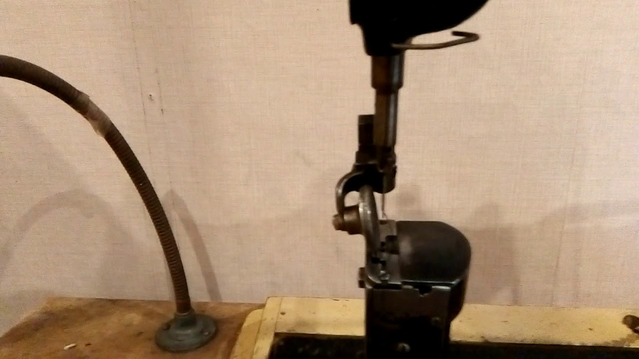 Singer 51w54 Industrial Post Sewing Machine For Sale YouTube