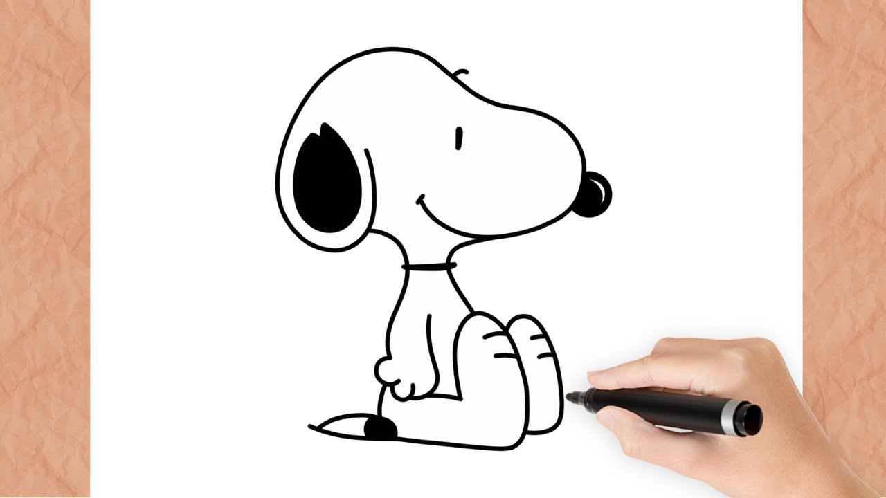 Como Desenhar o SNOOPY I Passo a Passo I Fácil - YouTube