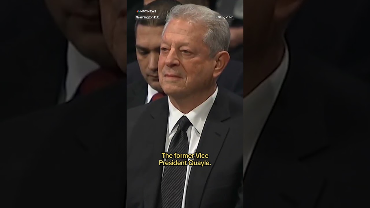 Former presidents and vice presidents arrive at funeral of former President Carter