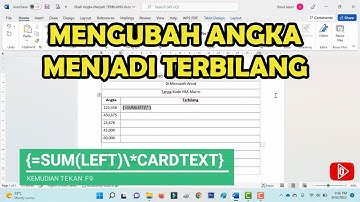 Cara Mengubah Angka menjadi Terbilang Tanpa VBA Macro di MS word