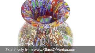 Murano Glass Millefiori Vase | www.GlassOfVenice.com