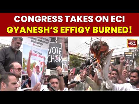 Gyanesh Kumar Row: Congress Burns CEC Effigy In Srinagar, Demands Resignation | India Today