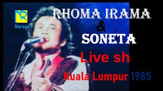 Rhoma Irama \u0026 Soneta \u0026 Noer Halimah║Live Show di Kuala Lumpur Malaysia Tahun 1985