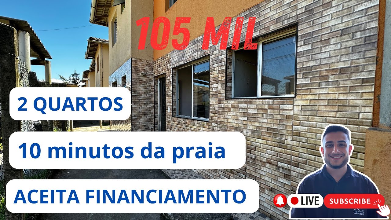 (Vendido) APARTAMENTO 105 MIL NA PRAIA E ACEITA FINANCIAMENTO BANCÁRIO EM ITANHAEM
