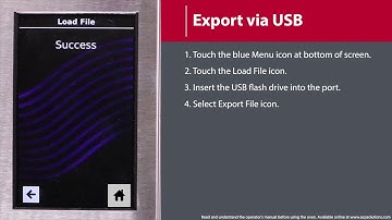 4 - How to Export Menu to USB Flash Drive (MXP/AXP)