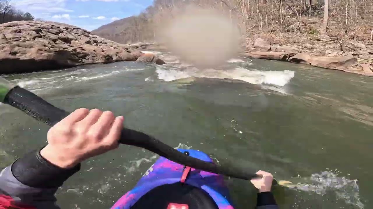 Kayaking the Cheat Canyon, WV at 2.2 ft