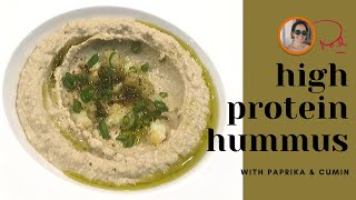 Quick Easy and High Protein Hummus with Paprika & Cumin by Chef Pachi