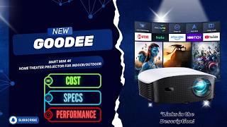 GooDee Smart Projector Review | Bedroom &amp; Outdoor Cinema Setup