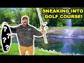 SNEAKING into GOLF COURSE POND in FLORIDA!!!