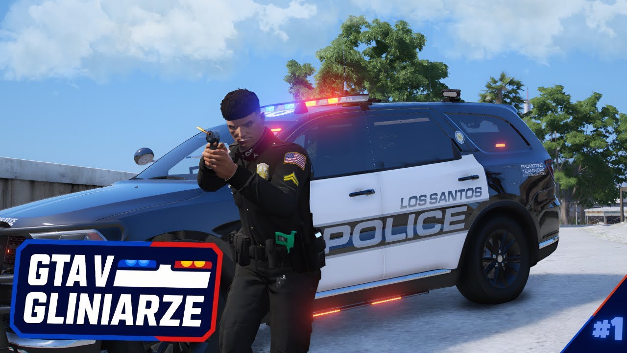 GTA V GLINIARZE #1 - WITAMY NA SŁUŻBIE 👮‍♂️